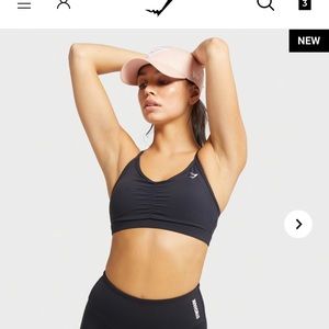 Ruched Training Sports Bra